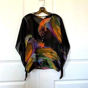 Sheer blouse by Alberto Makali size Medium